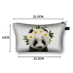 3D Printed Koala Elephant Elk Cosmetic Bag for Travel