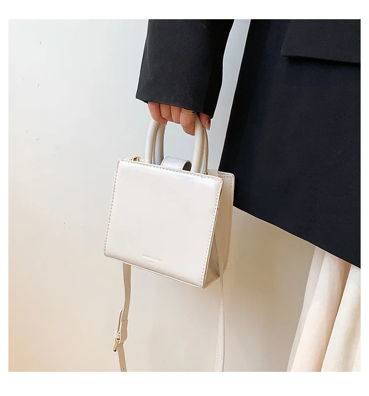 Korean Style Small Tote Bag Solid Crossbody Bags For Women