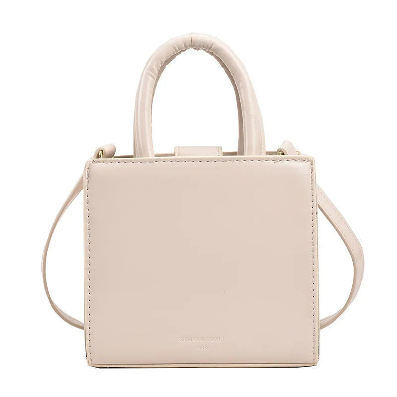 Korean Style Small Tote Bag Solid Crossbody Bags For Women