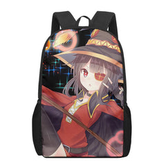 Konosuba Megumin Anime 3D Pattern School Bag for Children Girls Boys