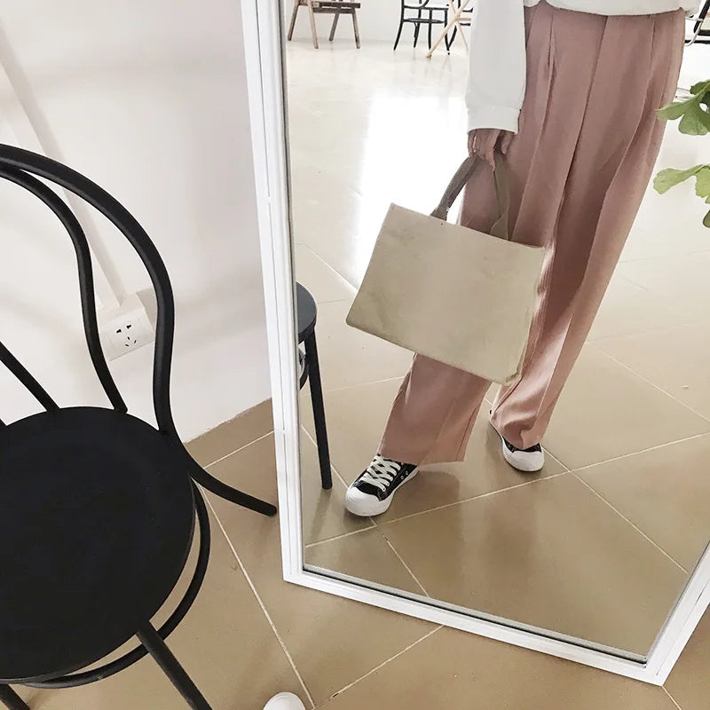 Korea Large Capacity Shoulder Canvas Bag Women's Tote Bag