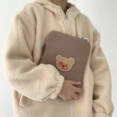 Cartoon Bear Laptop Case Bag for iPad Pro 9.7 10.8 11 Inch