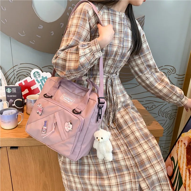 Korea Style Backpack Teenage Girls Travel Bag