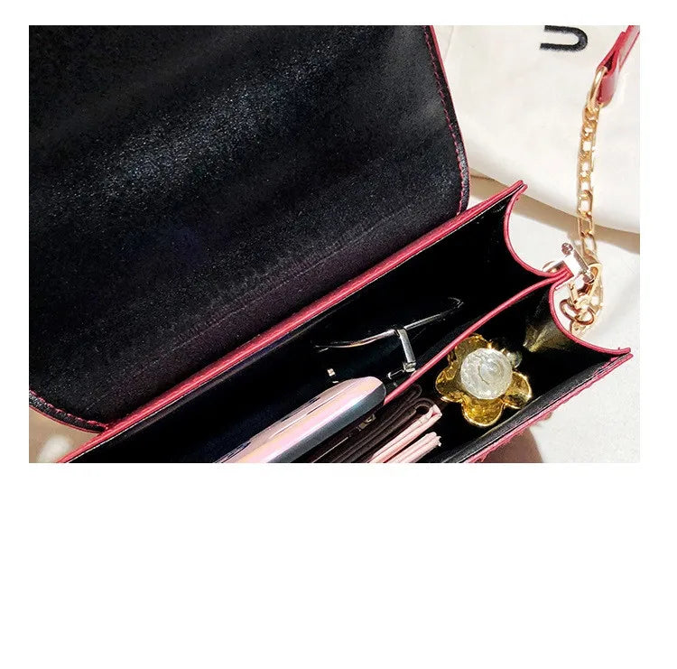 Korea Crossbody Bags Women PU Leather Shoulder Handbag Small Square Women Bag
