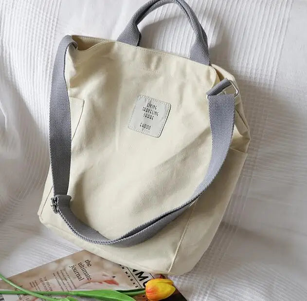 Canvas Shoulder Bag Handbag Small Fresh Messenger Bag Casual Cloth Bag
