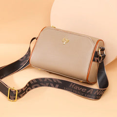 Vintage Leather Crossbody Tote Shoulder Bag