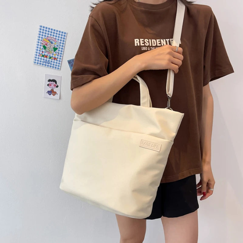 Canvas Crossbody Bags for Women Large Shoulder Book Bag