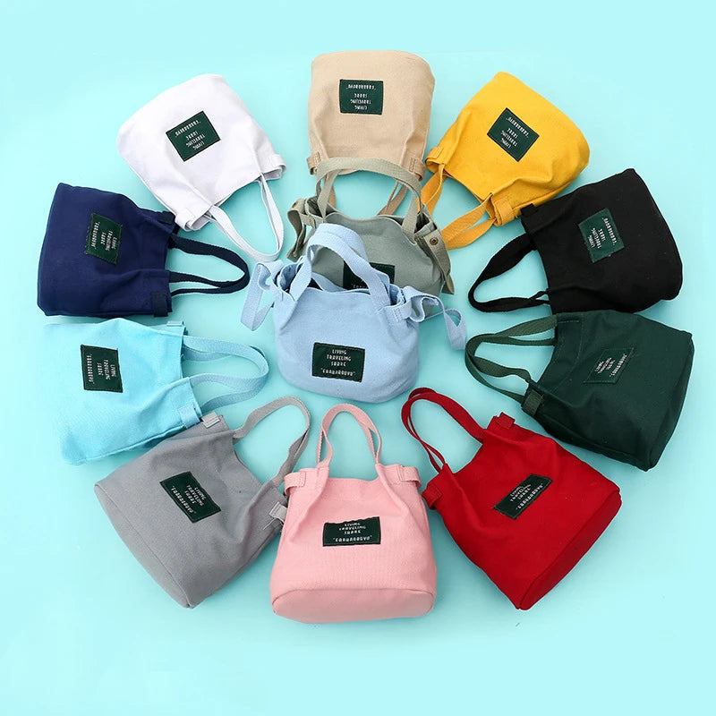Canvas Shoulder Bag Zipper Women Messenger Bag Handbag Tote