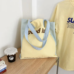 Canvas Shoulder Shopper Bag for Women Large Tote Handbags Purses