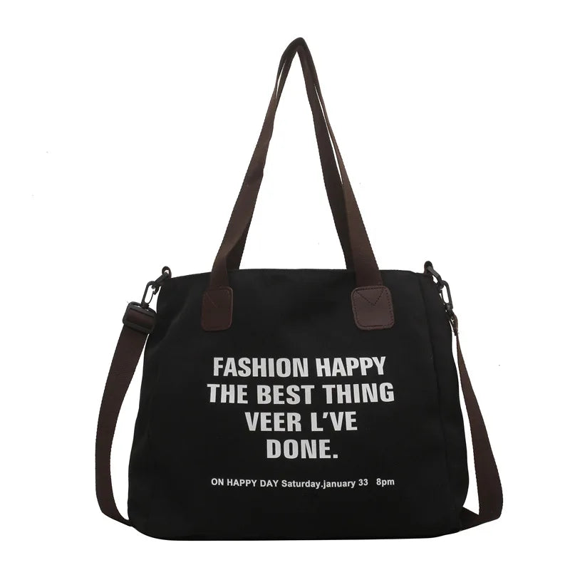 Canvas Women Shoulder Bags Large Crossbody Tote Bags Female Handbags Shoppers