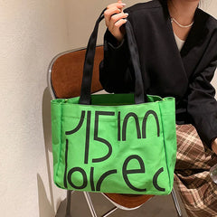 Canvas Tote Bag Large-capacity Crossbody Shoppi