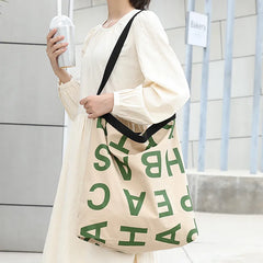 Casual Canvas Bag Ladies Handbag Student Shoulder Shopping Bag