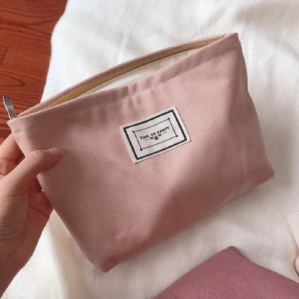 Cotton Women's Cosmetic Bag Case Organizer for Handbag