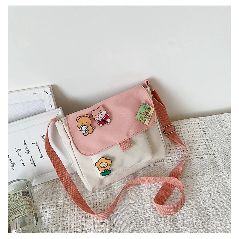 Small Bag Soft Sister Girl Heart Soft Student Shoulder Bag Japanese Harajuku Mes