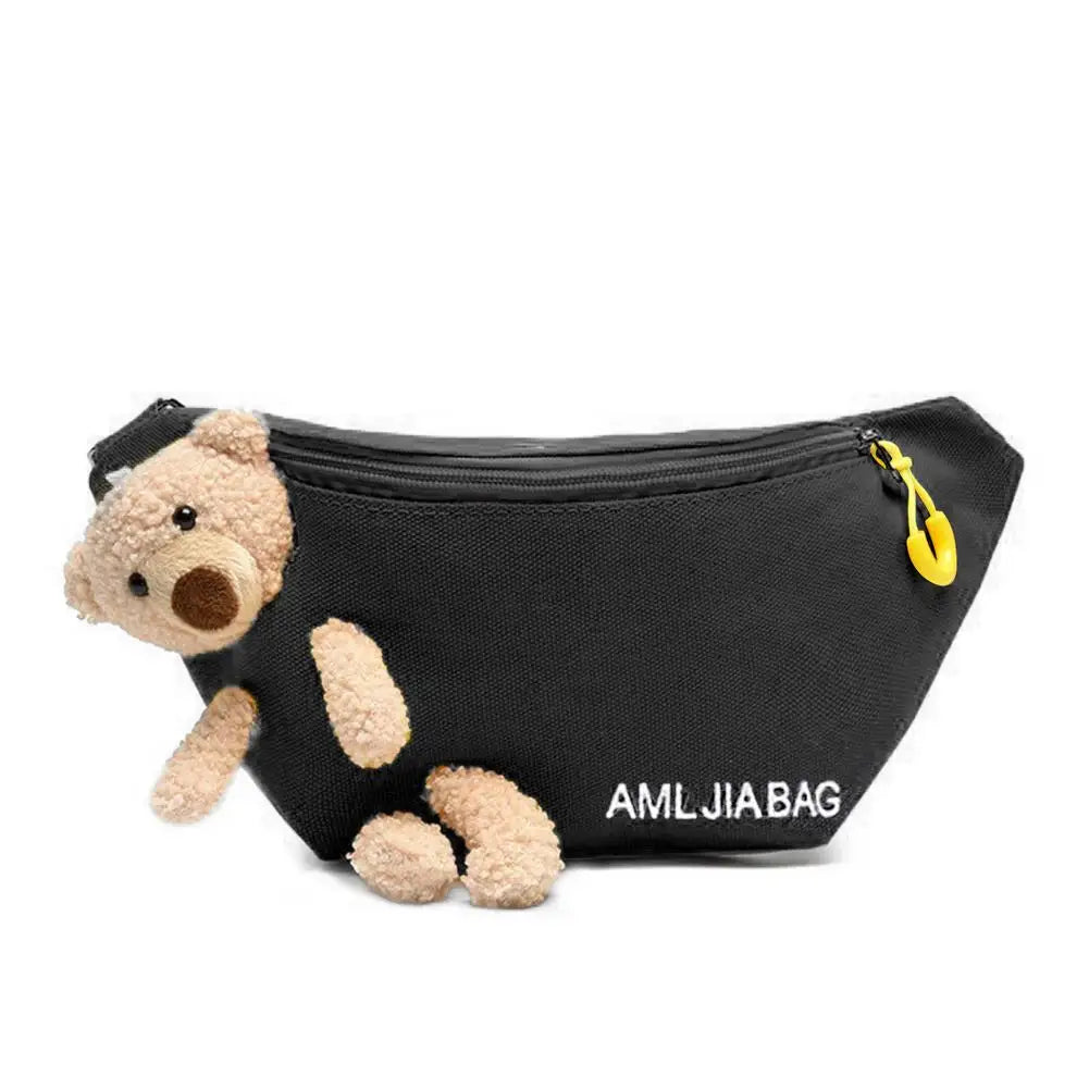 Yellow Bear Chest Pack Bag Canvas Waist Bag