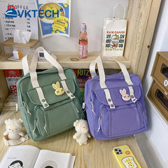 Japanese Nylon Shoulder Backpack Multi-function Girl Travel Totes Bags