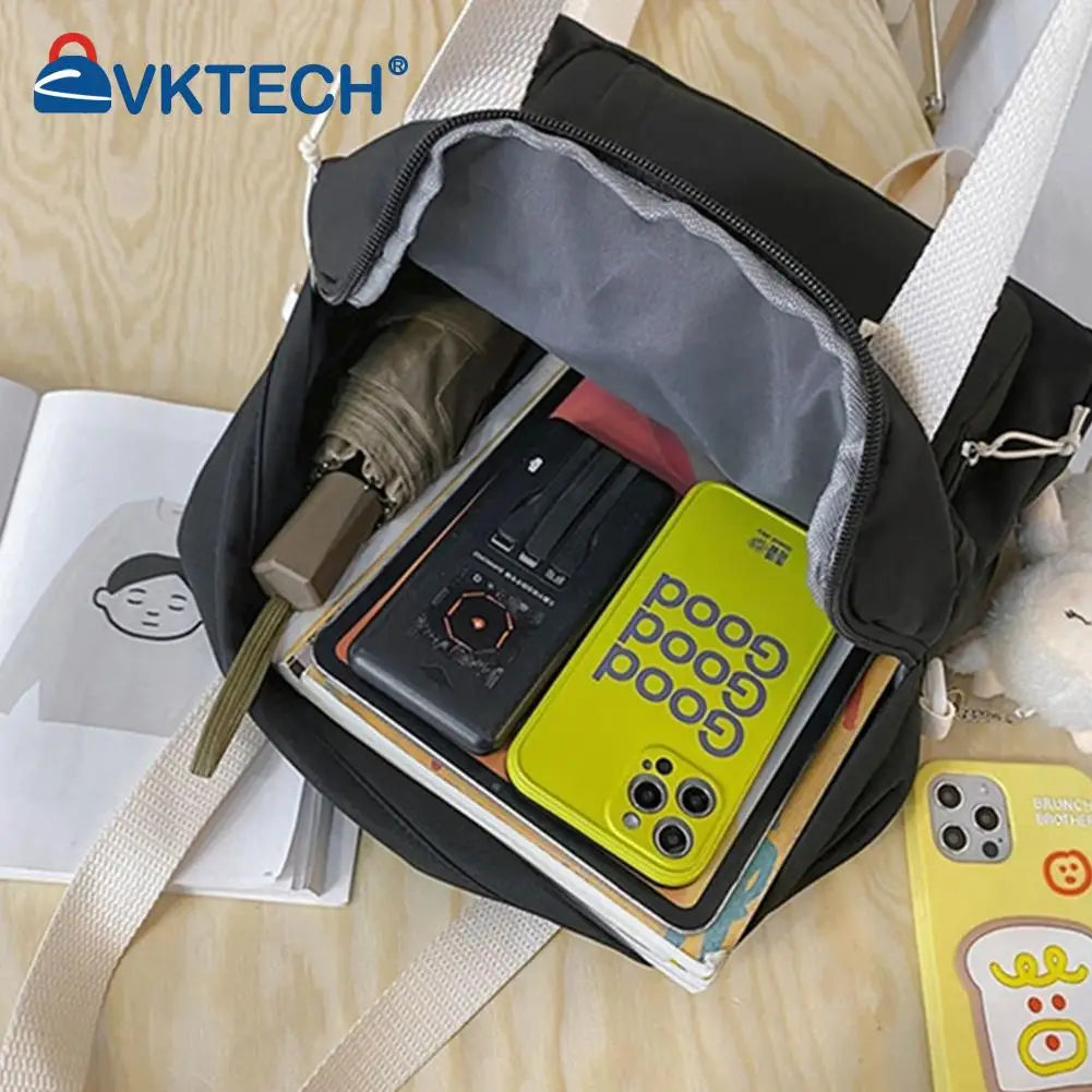 Japanese Nylon Shoulder Backpack Multi-function Girl Travel Totes Bags