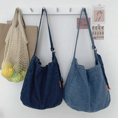 Denim Women Shoulder Satchels Large Crossbody Bag