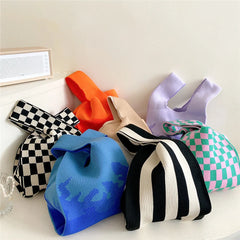 Knitted Handbag Women's Spring Autumn Summer Shoulder Bag