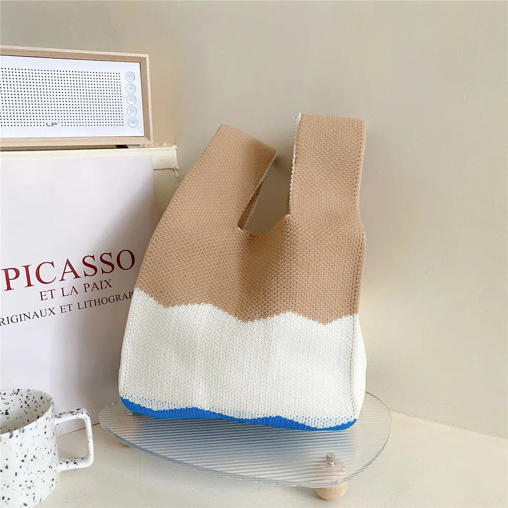 Knitted Handbag Women's Spring Autumn Summer Shoulder Bag