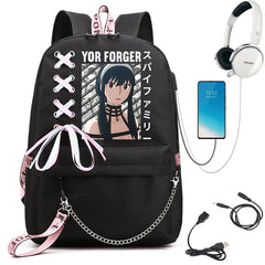 Anime School Bag Large Capacity Backpack for Teenagers