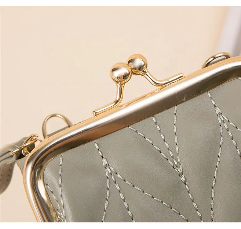 Multifunctional Crossbody Shoulder Bag Mini Purse Wallet Thread Mobile Phone Bag