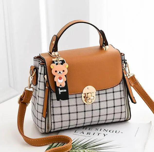 Plaid Women's Shoulder Bag Handbag Wild One Shoulder Diagonal Spot