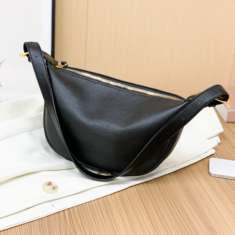 Women's Leather Hobo Sling Handbag Vintage Tote Messenger Bag