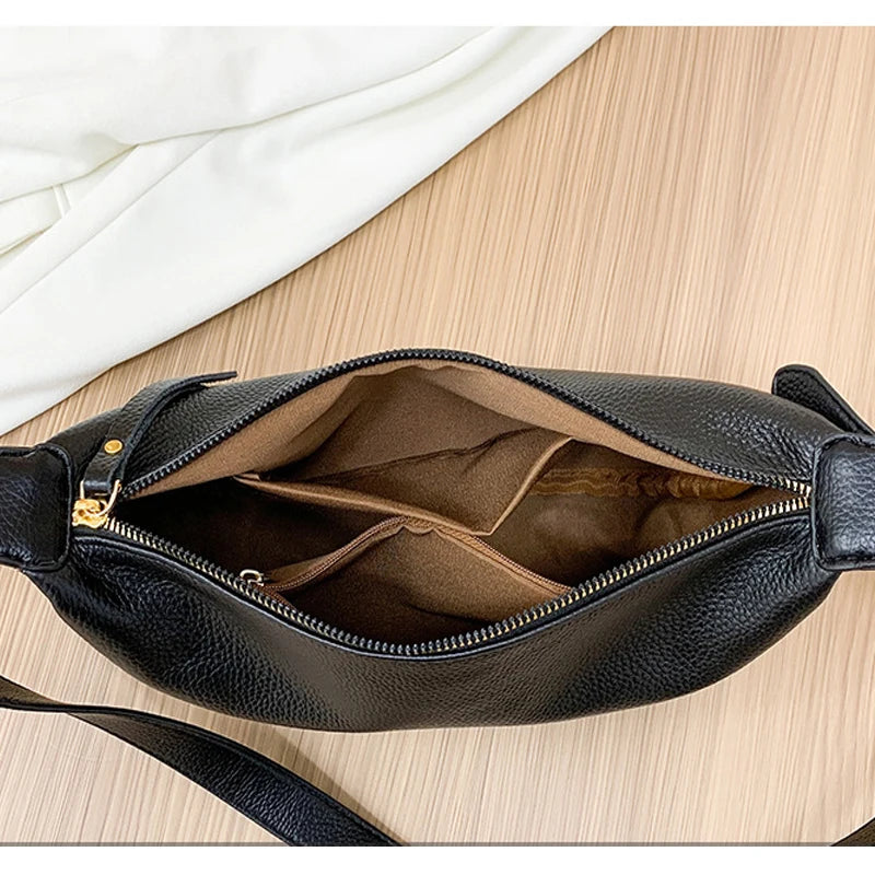 Women's Leather Hobo Sling Handbag Vintage Tote Messenger Bag