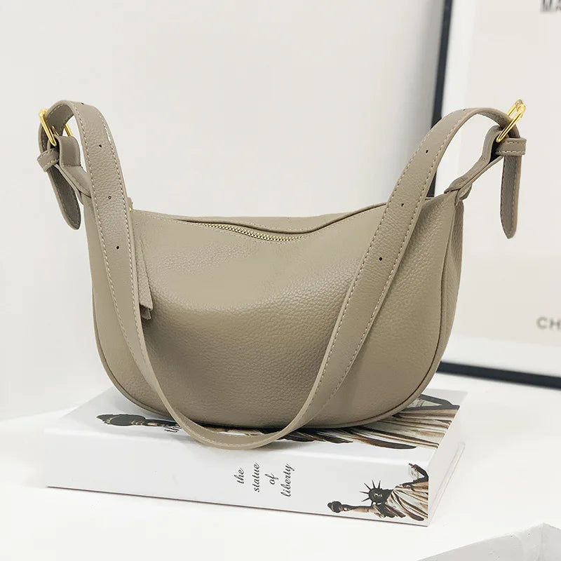 Women's Leather Hobo Sling Handbag Vintage Tote Messenger Bag