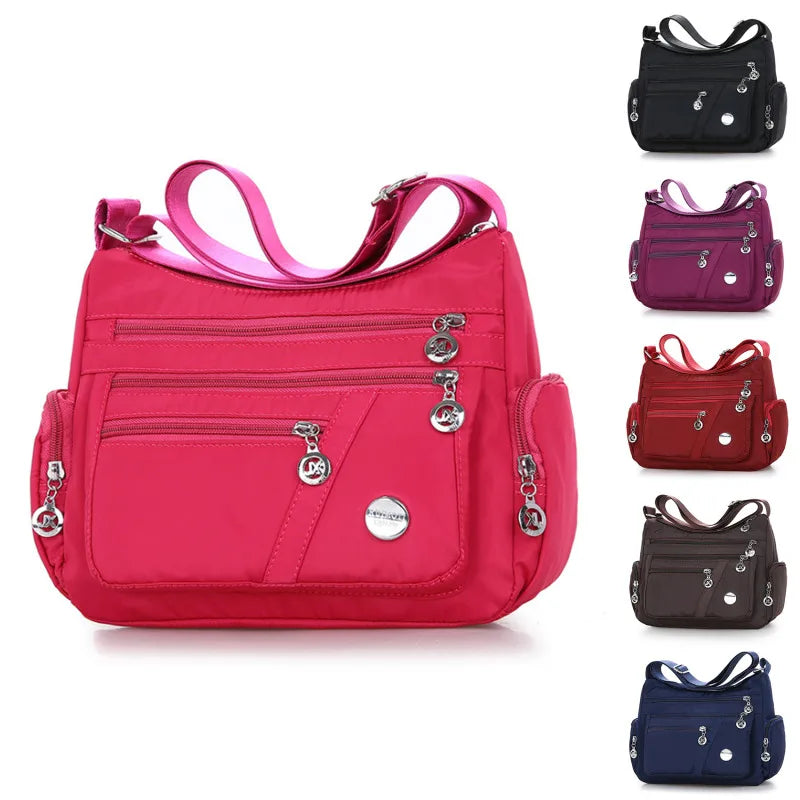 Nylon Canvas Crossbody Shoulder Bag for Women