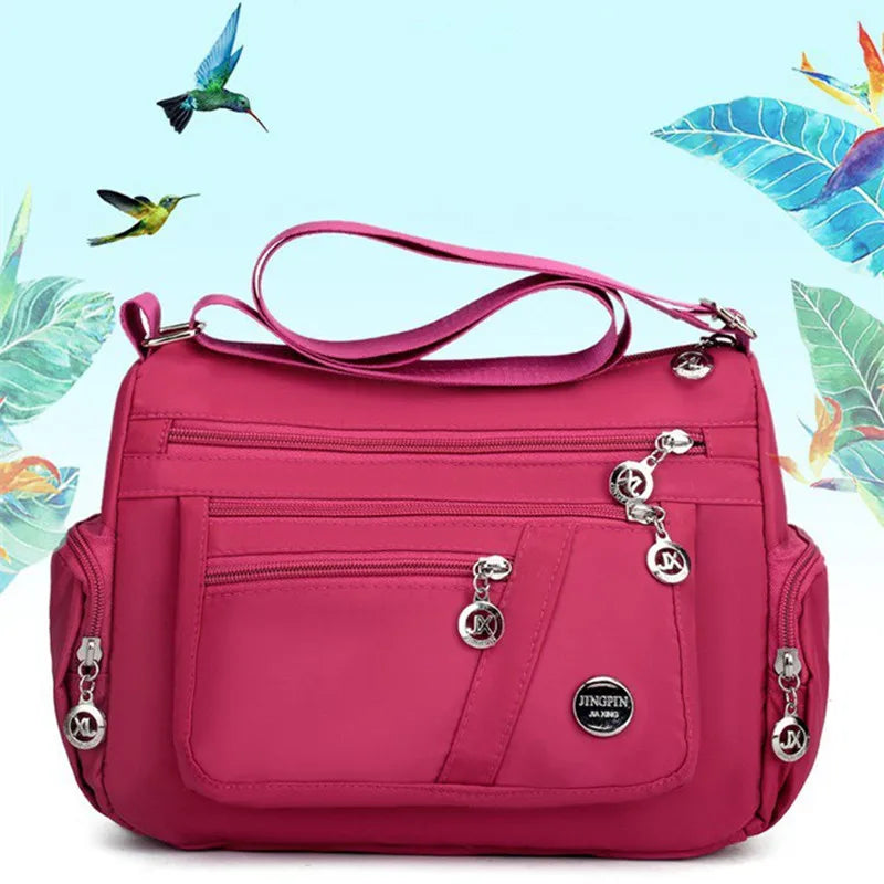 Nylon Canvas Crossbody Shoulder Bag for Women