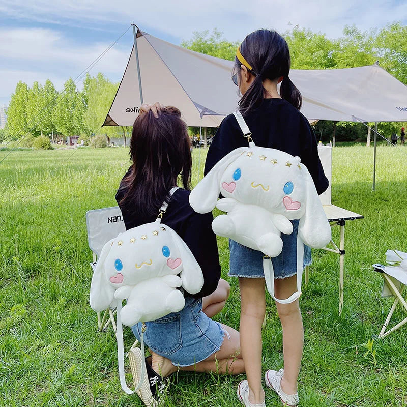 Girl INS Plush Dog Backpack Toy Shoulder Bag Women Cartoon Doll