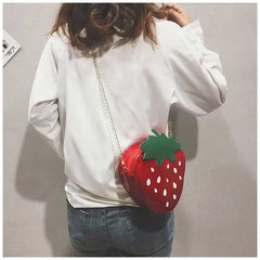 Soft Girl Carrot Strawberry Bag Student Japanese Plush Bag