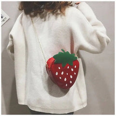 Soft Girl Carrot Strawberry Bag Student Japanese Plush Bag