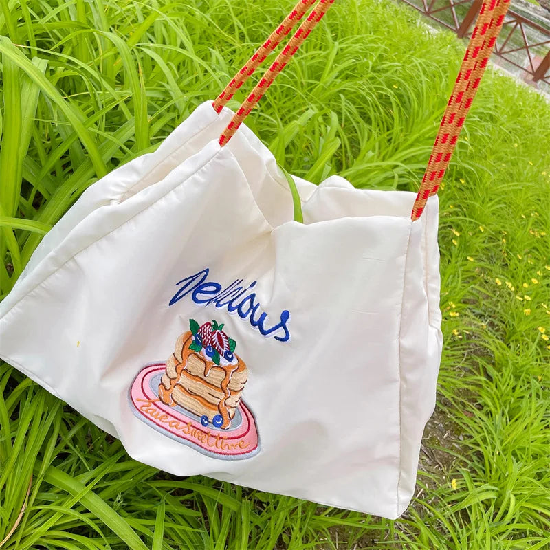 Nylon Tote Bag Shoulder Shopper Bag Women Large Messenger Bag Eco Handbag