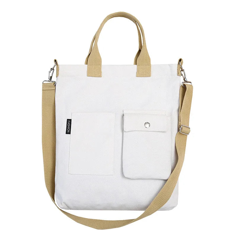 Japanese Student Canvas Shoulder Bag Large Capacity Messenger Bag