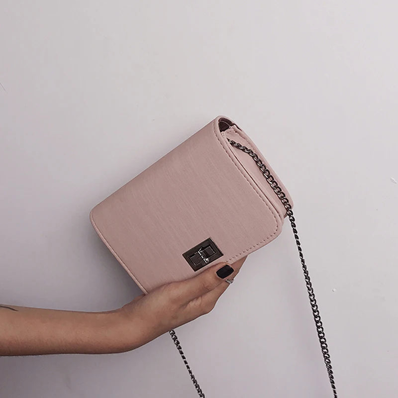 Small Square Chain Messenger Bag Tote Handbag