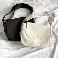 Mori Casual Messenger Bag Canvas Shoulder Bag Student Retro Women's Bag
