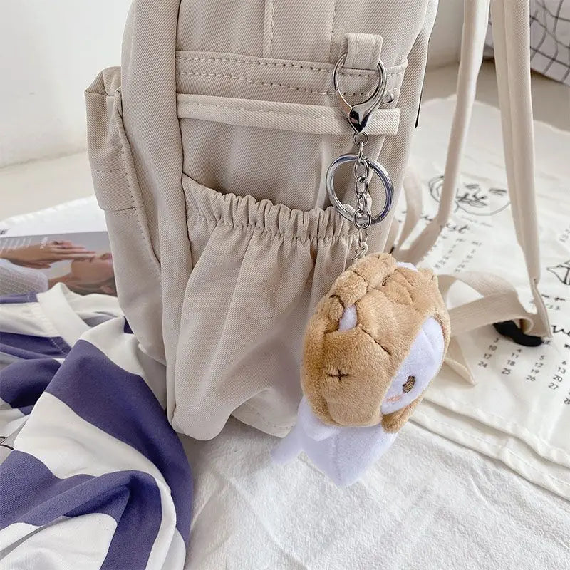 Mori-girl Backpacks Solid School Couple Large Capacity Waterproof Nylon Bags