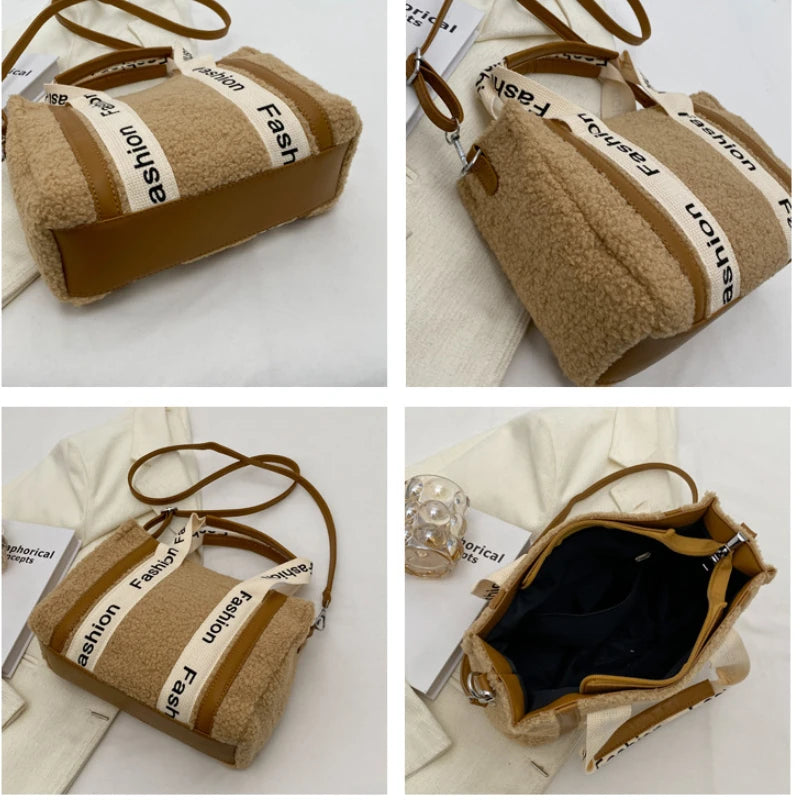 Soft Fluffy Fur Crossbody Bag Winter Ladies Handbag