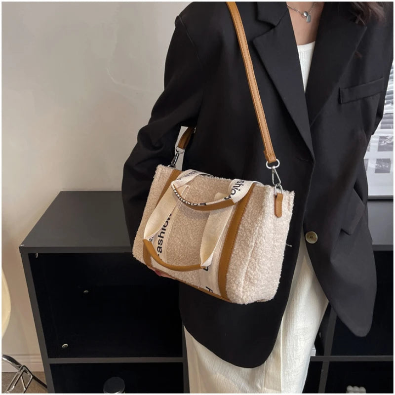Soft Fluffy Fur Crossbody Bag Winter Ladies Handbag