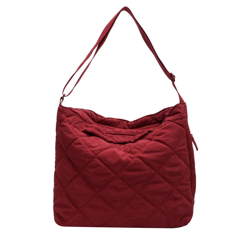 Winter Canvas Shoulder Crossbody Bag for Women Large Handbags