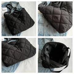 Winter Canvas Shoulder Crossbody Bag for Women Large Handbags