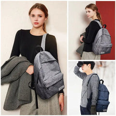 Canvas School Laptop Backpack for Teenagers Travel Bagpack Rucksack