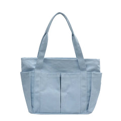 Large Capacity Canvas Shoulder Bag for Women Vintage Casual Tote Bag