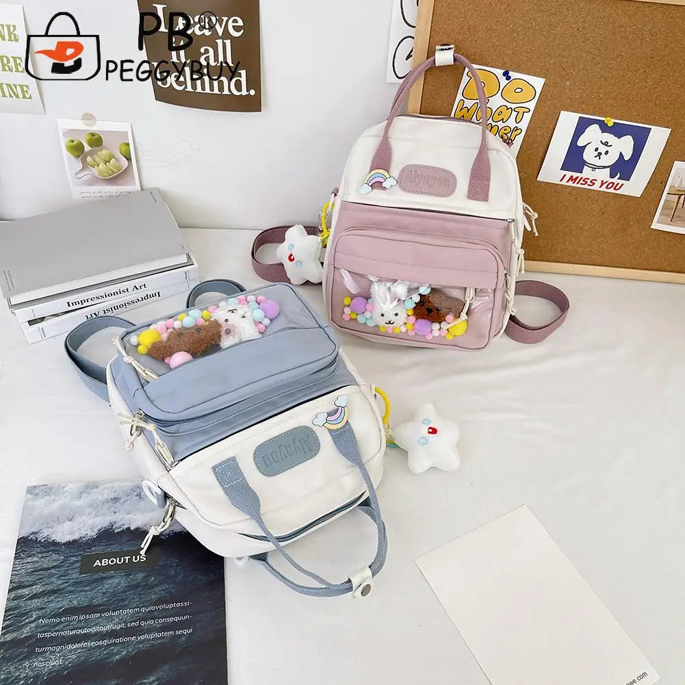 Japanese Nylon Backpack Girl Travel Totes Shoulder Bags