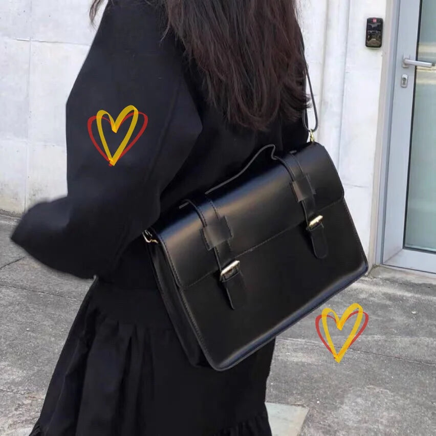 Vintage Soft Pu Leather Female Shoulder Bags For Women