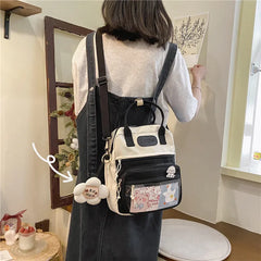 Waterproof Nylon Small Shoulder Bags for Teenage Girls Schoolbags