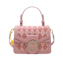 Metal Crossbody Bag Small Square Shoulder Bag